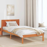 Bed Frame Brown 75 x 190 cm Solid Pine wood 872217