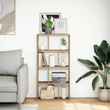 Bookcase Artisian Oak 60x20x120.5 cm Engineered Wood 858155