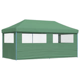 Foldable Party Tent Pop-Up with 3 Sidewalls Green 4004944