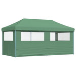 ZNTS Foldable Party Tent Pop-Up with 3 Sidewalls Green 4004944