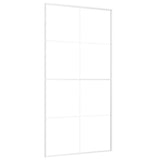 151676 Sliding Door ESG Glass and Aluminium 102,5x205 cm White