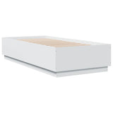 Bed Frame without Mattress White 100x200 cm 3209716