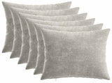 Throw Pillow 6 pcs HEERLEN Light Grey 45 x 45 cm 926588
