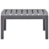 Garden Table Mocha 78x55x38 cm Plastic 48816