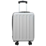 Suitcase Folding with Lock Silver 34 x 23 x 55.5 cm ABS Plastic 42006234
