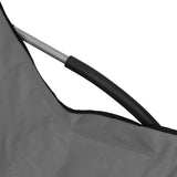 Folding Chairs 2 pcs Grey Fabric 312491