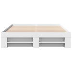 Bed Frame without Mattress White 140x190 cm Engineered Wood 3295499