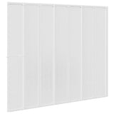 Shower Bath Screen Wall 140 x 168 cm 7 Panels Foldable with Towel Rack 140786