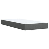 Box Spring Bed with Mattress Dark Grey 100x200 cm Fabric 3285800