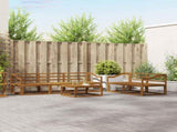 Outdoor Sofa Set 6 pcs Natural Solid Acacia Wood 3367207