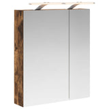 Bathroom Mirror Cabinet Smoked Oak 60 x 14.5 x 70 cm 889067