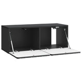Wall-Mounted TV Cabinet Black 78.5 x 31 x 30 cm Engineered Wood 898376