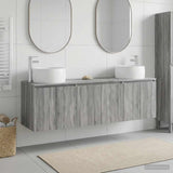 Bathroom Cabinet Set 3 pcs Grey Sonoma 49.5 x 44.5 x 66 cm 3405713