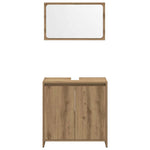 ZNTS 3 Piece Bathroom Furniture Set Artisan Oak Engineered Wood 3328566