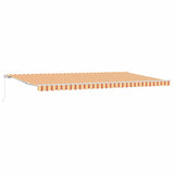 Retractable Awning Yellow and Orange 600 x 300 cm 3331597