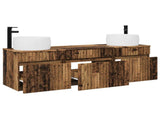 Bathroom Cabinet Set 3 pcs Old Wood 49 x 44.5 x 66 cm 3405775