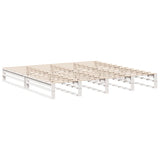 Bed Frame without Mattress White 180x200 cm Super King Solid Wood Pine 3302319