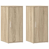Shoe Cabinets 2 pcs Sonoma Oak 32x35x70 cm Engineered Wood 808961