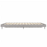 Bed Frame without Mattress Grey Sonoma 120x190 cm Small Double Engineered Wood 832299
