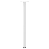 Console Table Legs 4 pcs White 72-74 cm Steel 4012457
