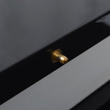 Extendable Dining Table High Gloss Black 243549