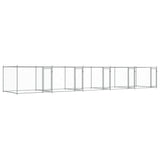 Dog Cage with Doors Grey 10x2x1.5 m Galvanised Steel 3209576