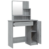 Dressing Table Set Grey Sonoma 86.5x35x136 cm 3114153