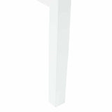 Dining Chairs 2 pcs White 43 x 54 x 89 cm Solid Rubber Wood 42020442