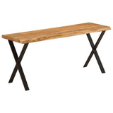 Bench with Live Edge 105 cm Solid Wood Acacia 372757