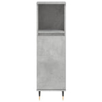 ZNTS 3 Piece Bathroom Furniture Set Concrete Grey Engineered Wood 3190295