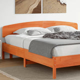 Headboard Wax Brown 180 cm Solid Wood Pine 842493
