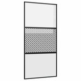 Glass Door Fretwork Black 102.5 x 2 x 205 cm Aluminium 42012459