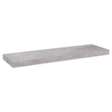 Floating Wall Shelves 4 pcs Concrete Grey 80x23.5x3.8 cm MDF 326602