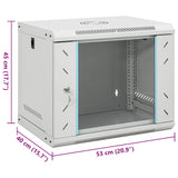 9U Wall Mounted Network Cabinet 19" IP20 53x40x45 cm 30261