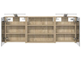 Bathroom Cabinet Set 3 pcs 100 x 10.5 x 50 cm Engineered wood 3403690