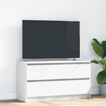 ZNTS TV Cabinet White 100x35x54 cm Engineered Wood 861805