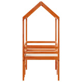 High Sleeper Bed without Mattress Wax Brown 90x190 cm Single Solid Wood Pine 3282140