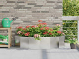 Planter Silver 120 x 60 x 35 cm Stainless Steel 883686