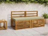2-Piece Bench Cushions SOEST 2 pcs 100% Polyester Light Green 949721