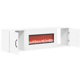 Electric Fireplace White 140.5 x 30 x 39 cm Engineered wood 8020999