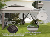 3.25 x 3.25m Pop Up Gazebo, Double-roof Garden Tent with Netting and Carry Bag, Party Event Shelter T3398P315898