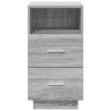 ZNTS Bedside Cabinet with 2 Drawers Grey Sonoma 36x36x68 cm 858588