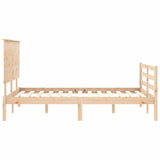 Bed Frame without Mattress 140x190 cm Solid Wood 3195201