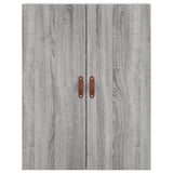 Highboard Grey Sonoma 69.5x34x180 cm Engineered Wood 3196049