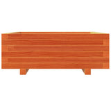 Garden Planter Wax Brown 70x70x26.5 cm Solid Wood Pine 847305