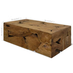 ZNTS Coffee Table 90x50x30 cm Genuine Teak Brown 244558