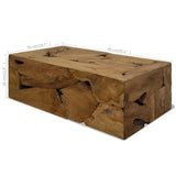 ZNTS Coffee Table 90x50x30 cm Genuine Teak Brown 244558