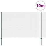 Welded Wire Fence with Post 10 x 1.6 m PVC-Coated Steel 3336460