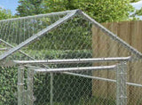 Chicken Cage Silver 400 x 170 x 177 cm Galvanised Steel 42023410
