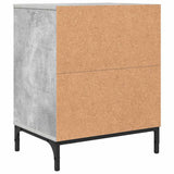 Bedside Cabinet Concrete grey 49 x 36 x 61 cm Engineered wood 883480